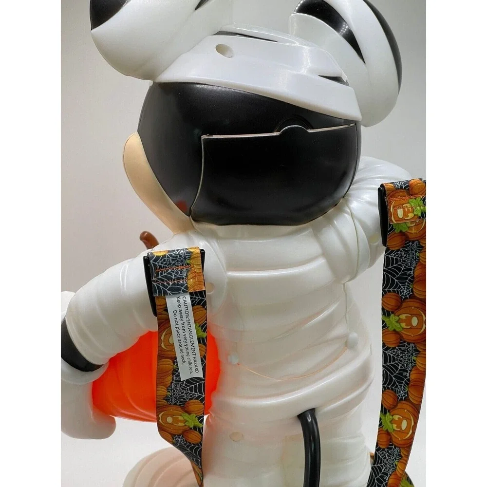 2022 Disney Parks Glow in the Dark MICKEY MOUSE Mummy Halloween Popcorn Bucket N